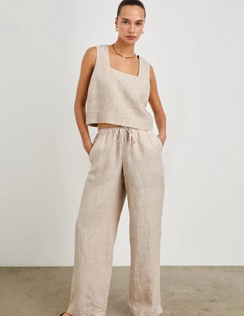 Rails emmie trousers - heathered flax