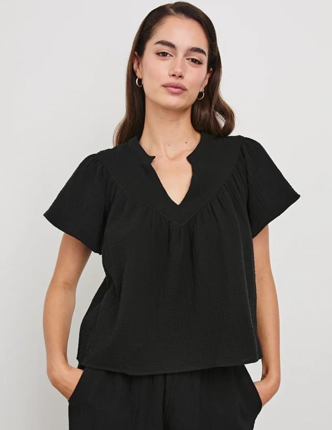 Rails sayer top - black