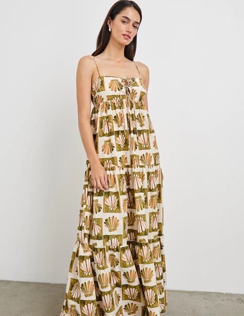 Rails mica dress - check shells