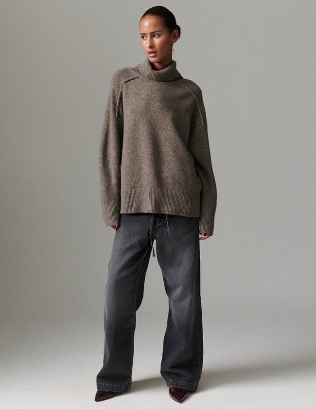 Day Birger et Mikkelsen clarke jumper - chocolate model