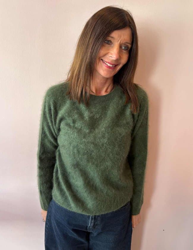 Jumper 1234 brushed crew jumper - jungle