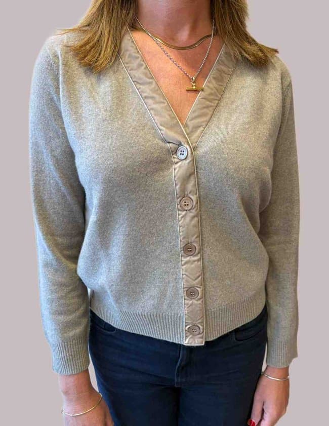 Jumper 1234 velvet cardigan - conway