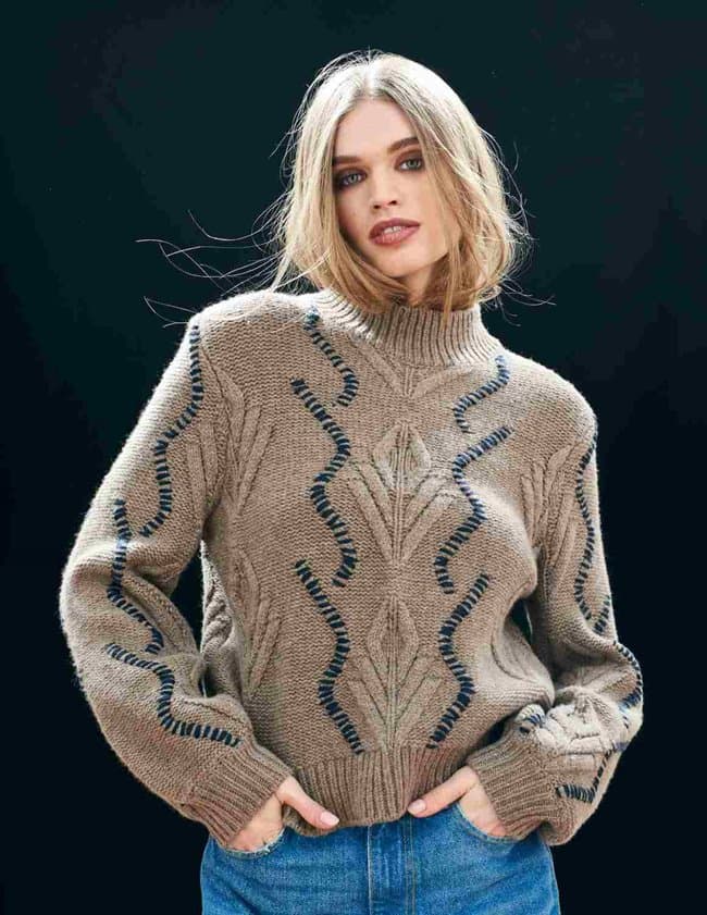 Jumper 1234 cable turtle jumper - autumn