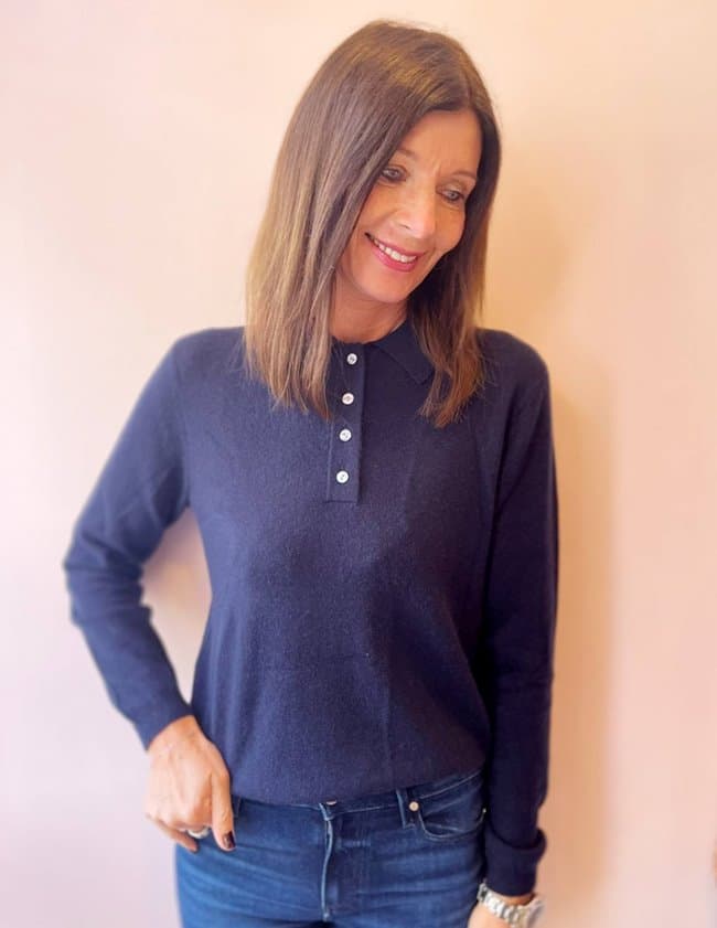 Jumper 1234 polo jumper - navy