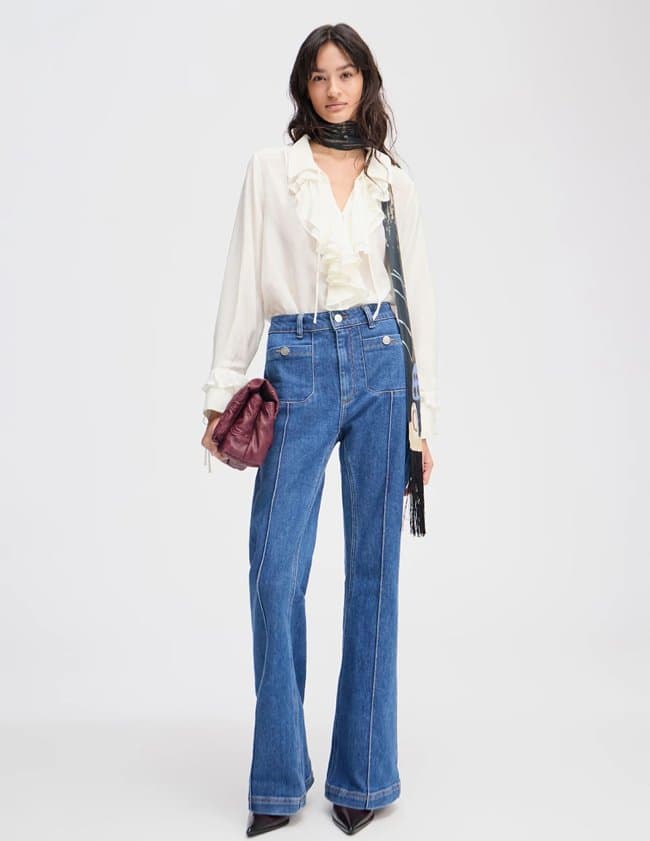 Munthe lesienna top - ivory side