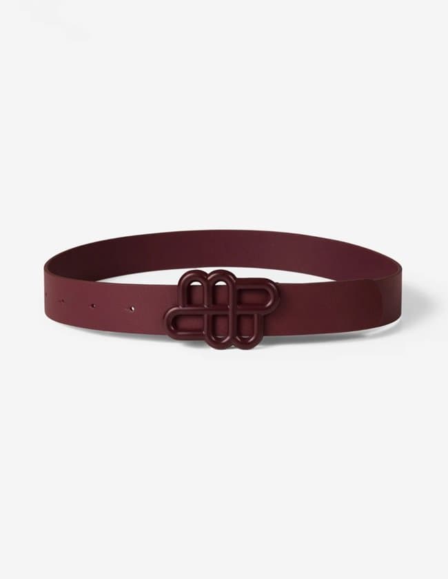 Munthe latter belt - bordeaux side
