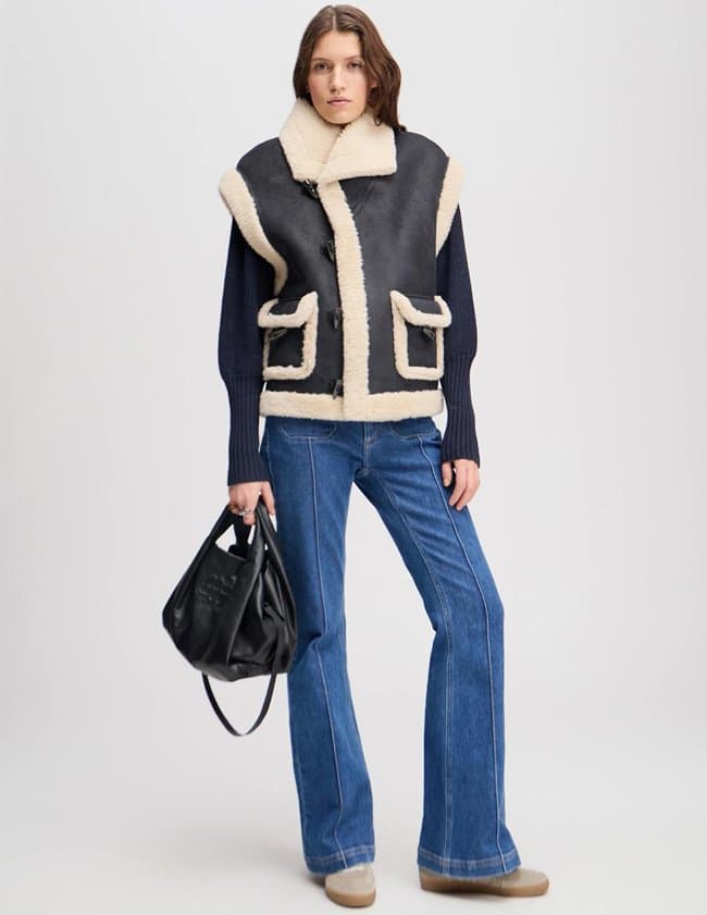 Munthe lurple gilet - black side