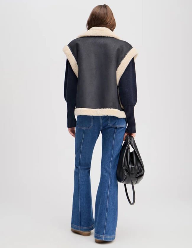 Munthe lurple gilet - black model