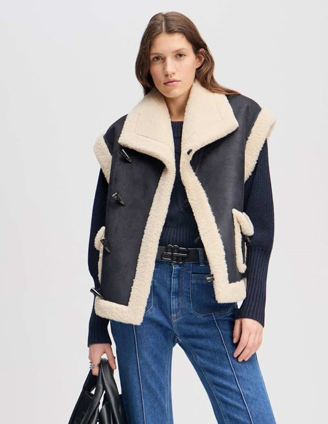 Munthe lurple gilet - black