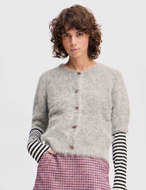 Munthe locca cardigan - grey
