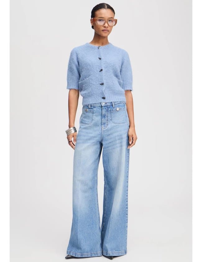 Munthe locca cardigan - blue side