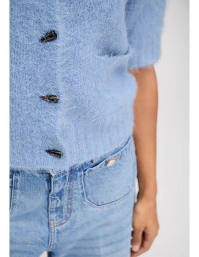 Munthe locca cardigan - blue detail