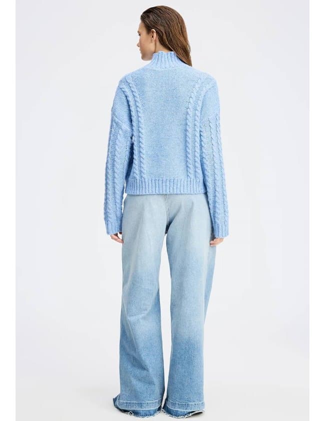 Munthe loganberry jumper - blue model