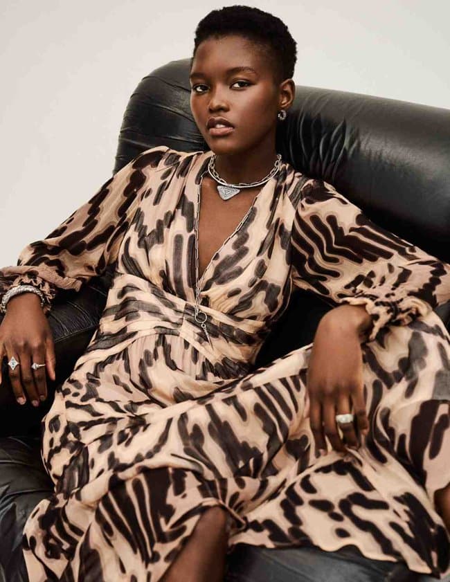 ba&sh amor dress - rose side