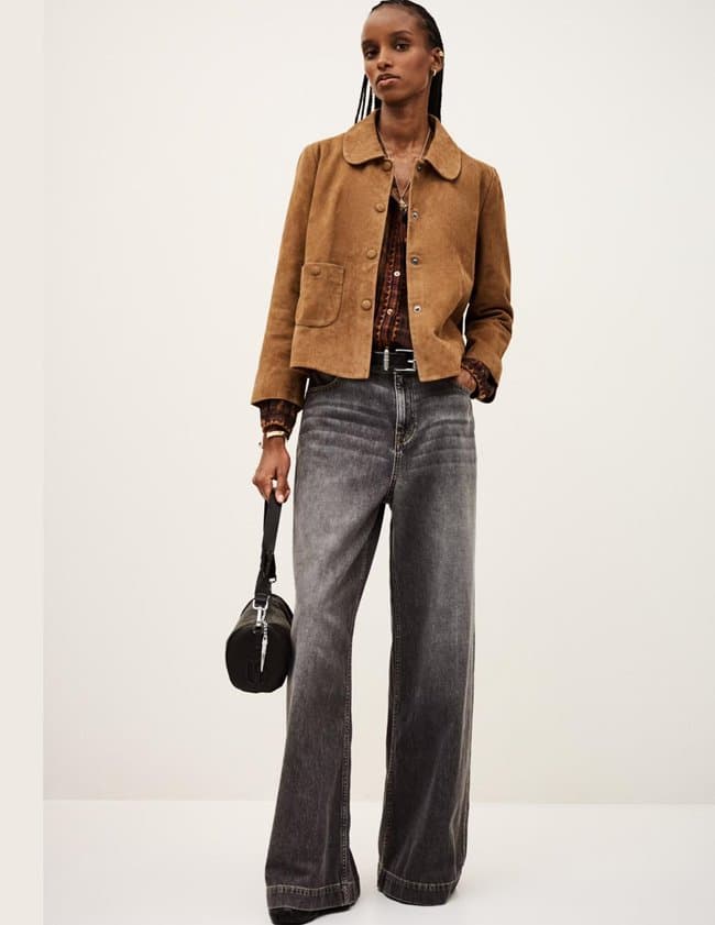 ba&sh milas jacket - camel side