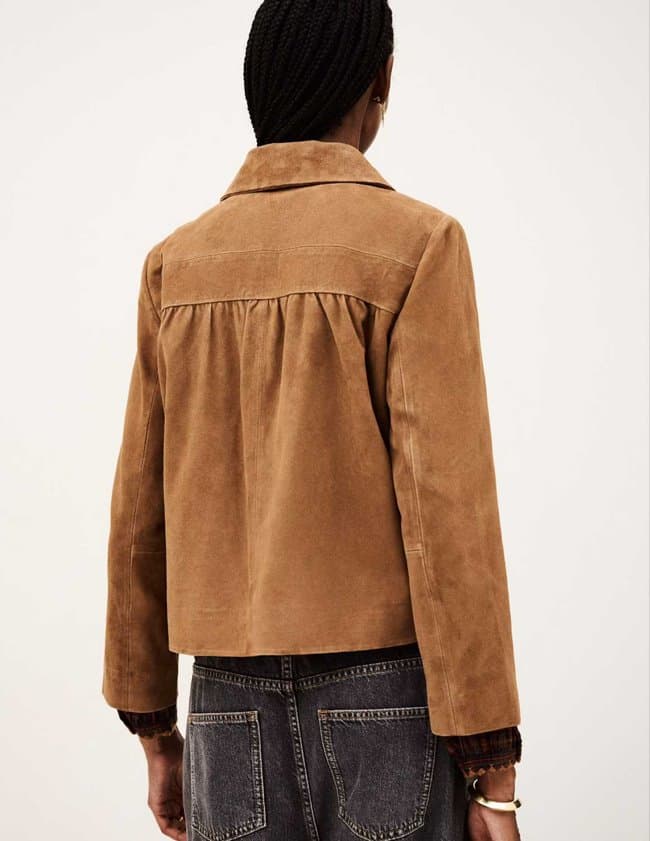 ba&sh milas jacket - camel model