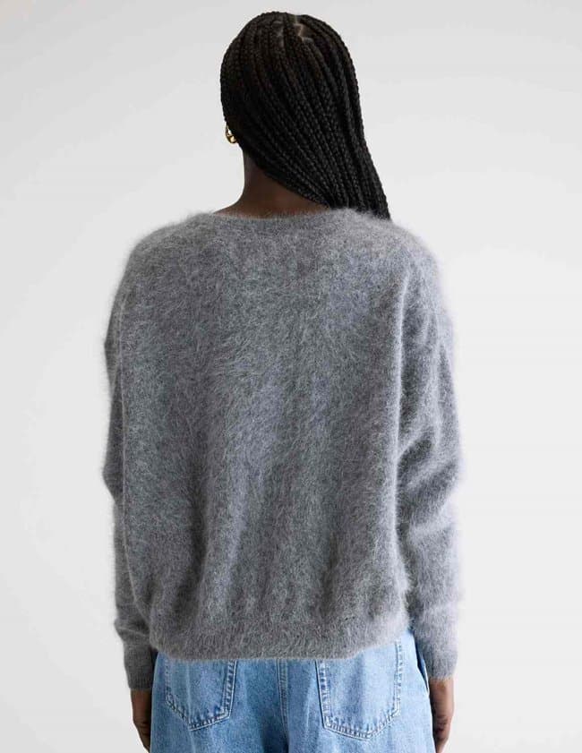 Bellerose dathan cardigan - grey detail