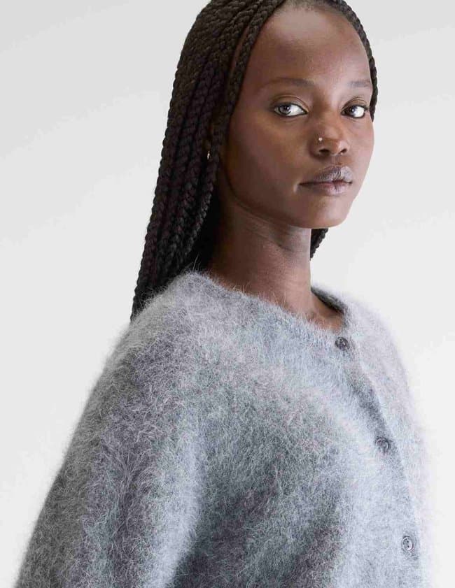 Bellerose dathan cardigan - grey side