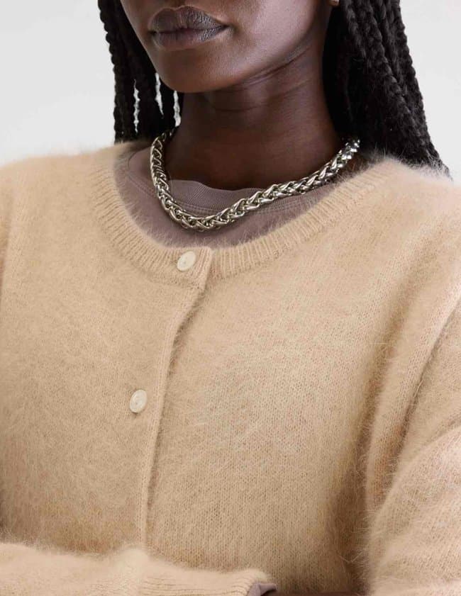 Bellerose dathan cardigan - ivory side