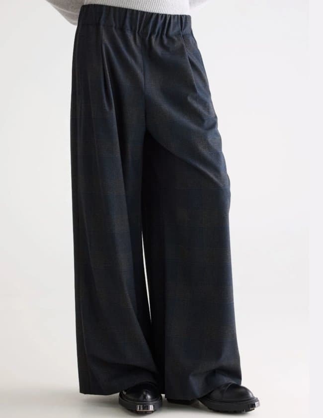 Bellerose vespa trousers - grey check detail