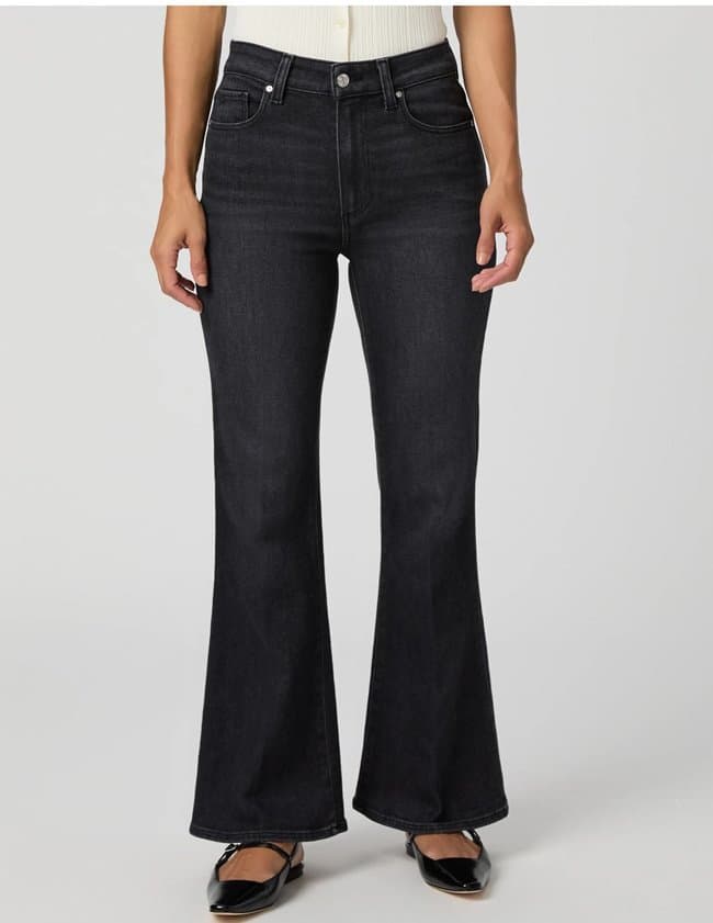 Paige Jeans marlow skimmer jean - black back