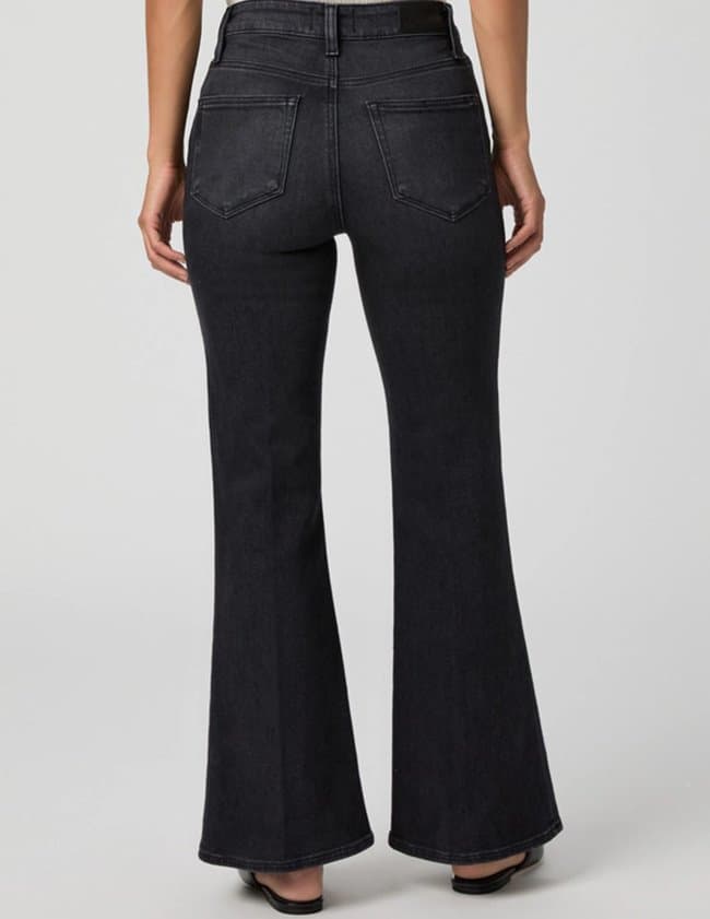 Paige Jeans marlow skimmer jean - black detail