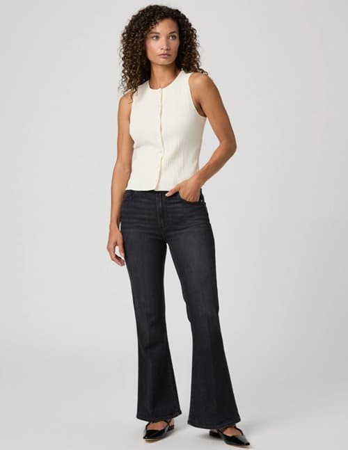 Paige Jeans marlow skimmer jean - black
