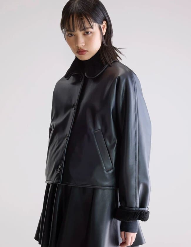 Bellerose josh jacket - black back