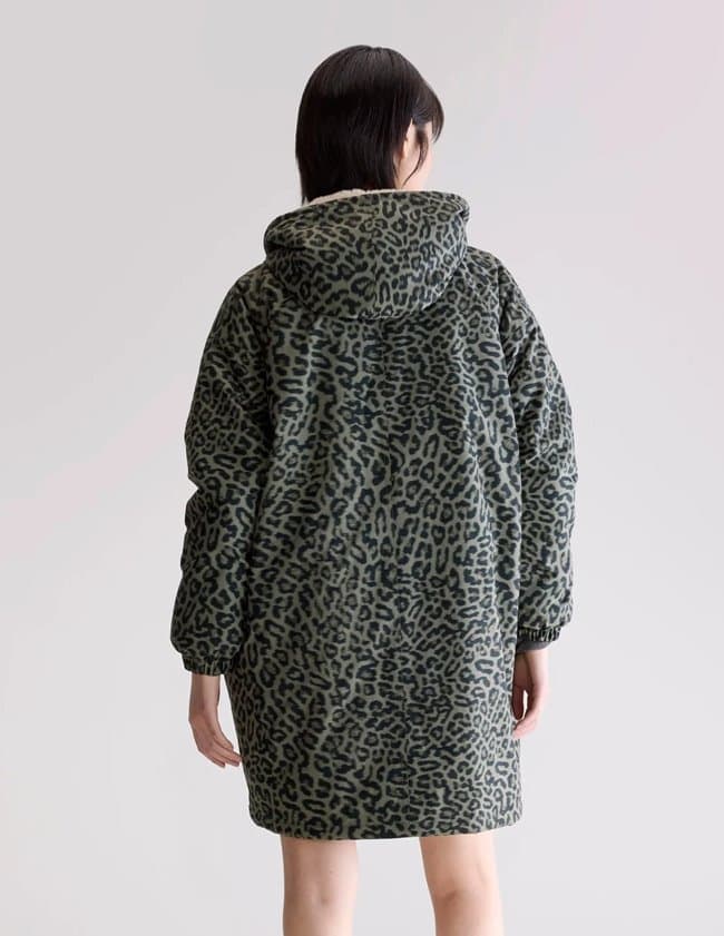 Bellerose laos coat - animal print side