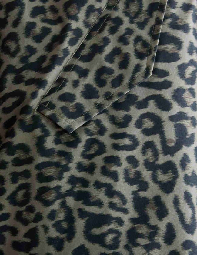 Bellerose laos coat - animal print detail
