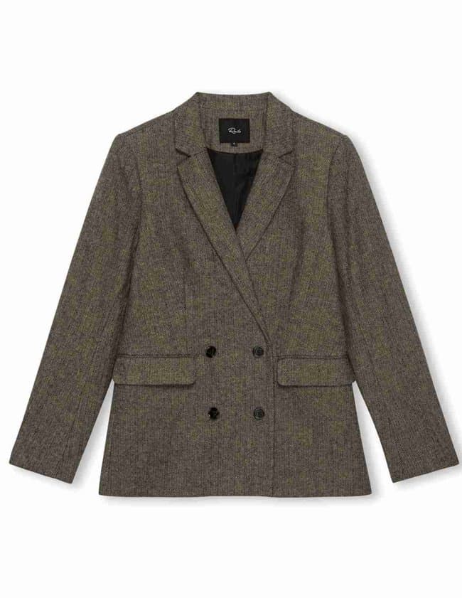 Rails jac jacket - camel herringbone detail