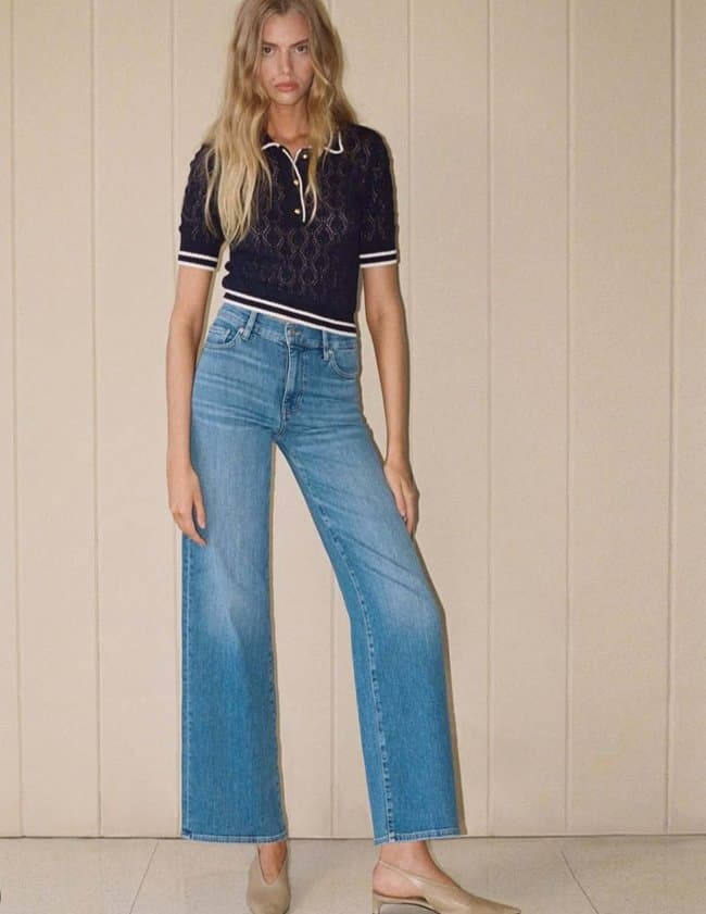 Frame Jeans le slim palazzo jeans - canals side