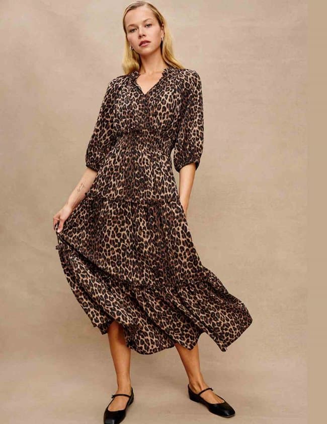 Rails caterine dress - brown animal