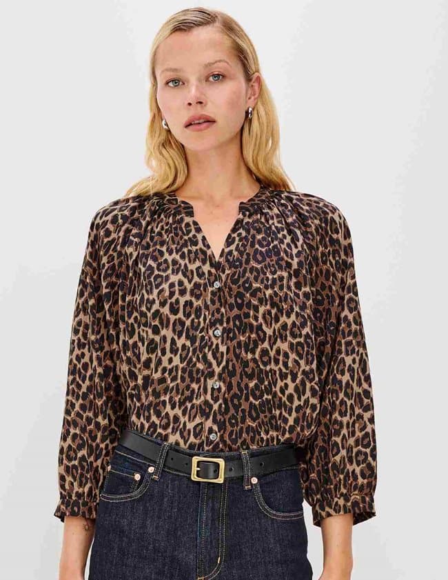 Rails saint blouse - brown animal