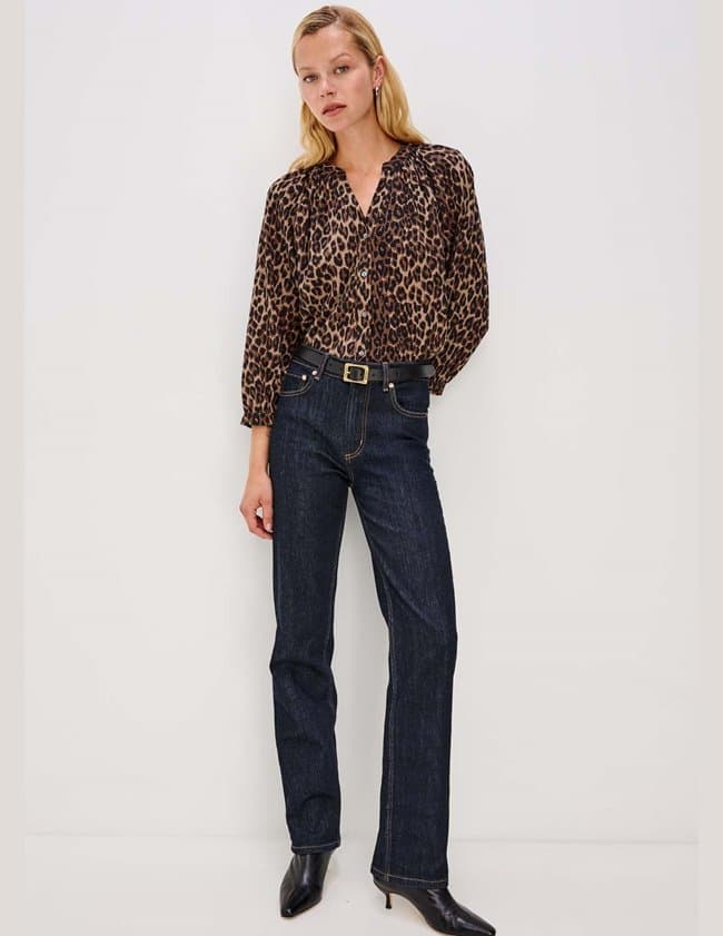 Rails saint blouse - brown animal back