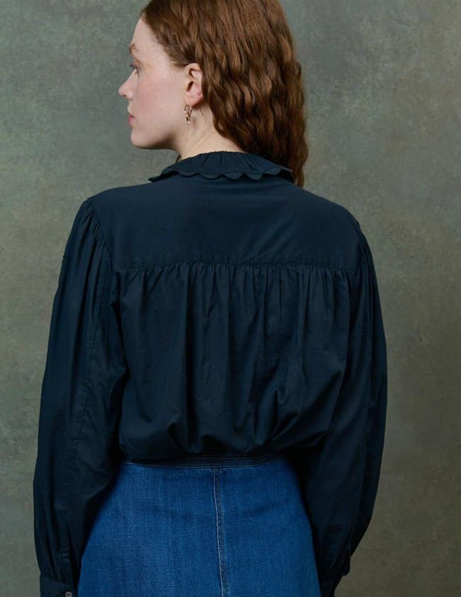 Louise Misha cora shirt - black detail