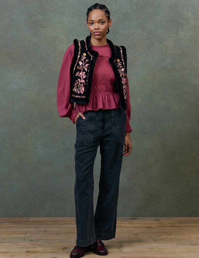 Louise Misha renee gilet - black side