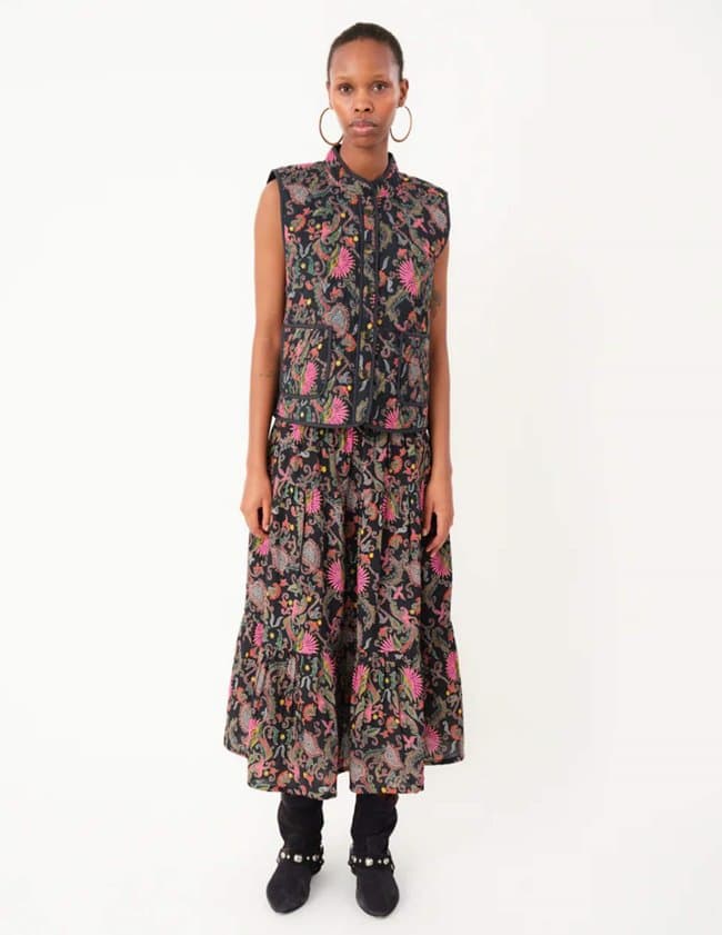 Lollys Laundry cairoll gilet - black detail