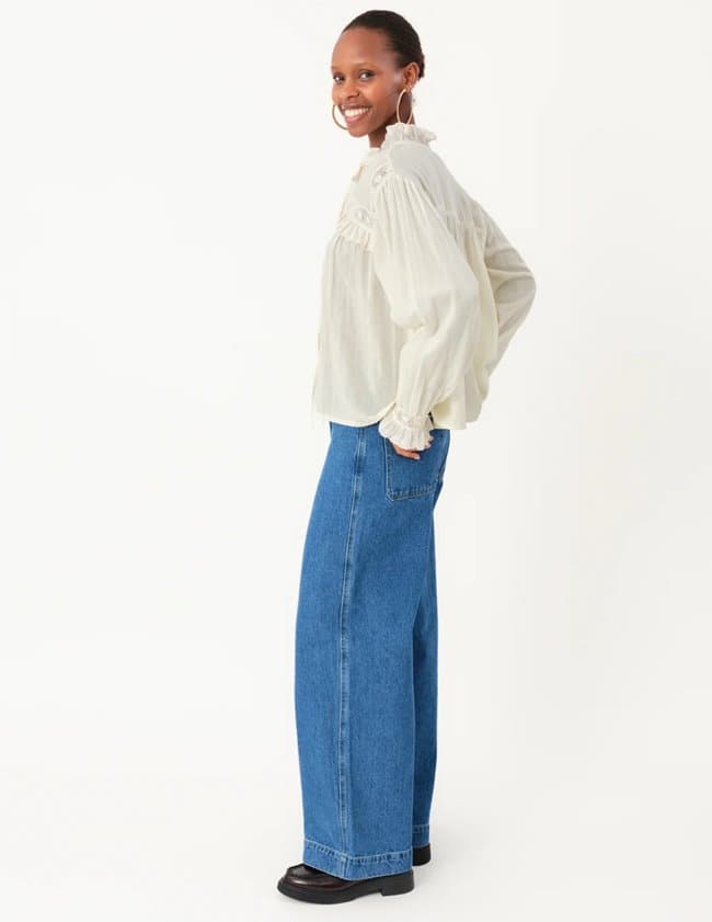 Lollys Laundry gemmall shirt - cream side