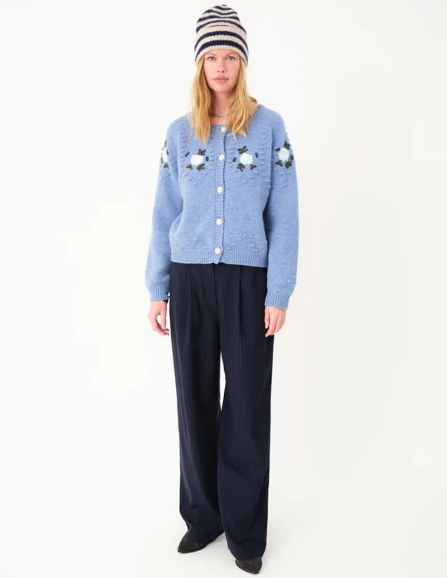 Lollys Laundry gracelynnll cardigan - blue side