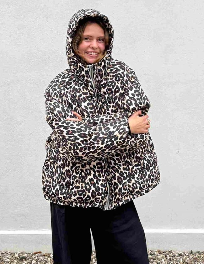 Lollys Laundry shelbyll jacket - leopard print detail