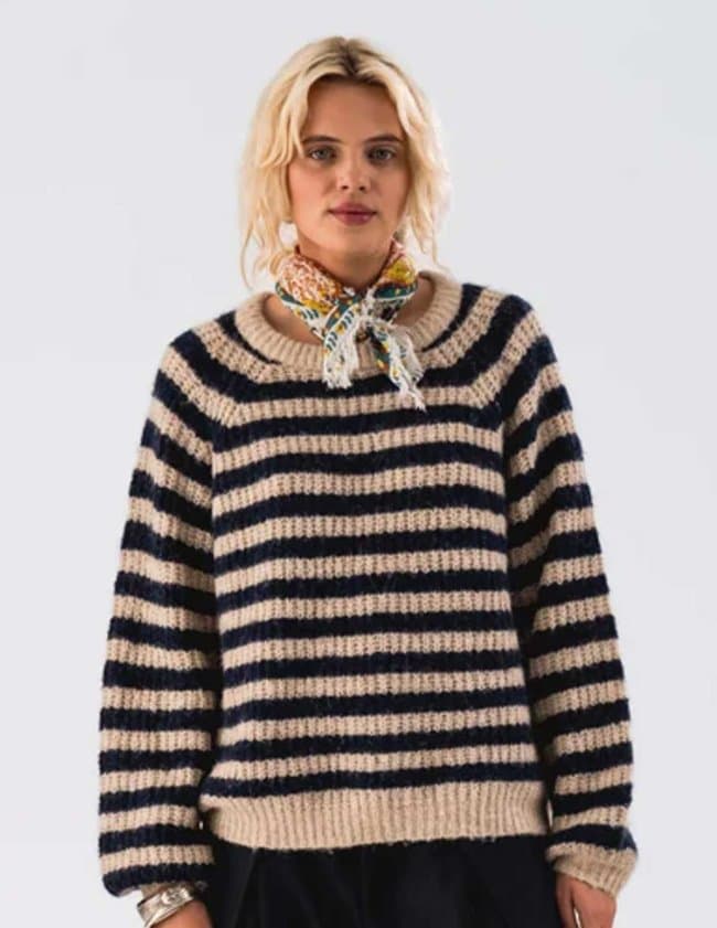 Lollys Laundry binall jumper - navy stripe