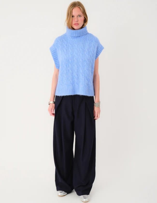 Lollys Laundry fresnoll jumper - blue detail