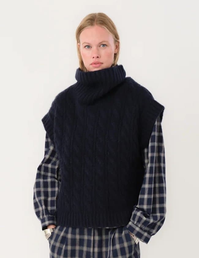 Lollys Laundry fresnoll jumper - navy side