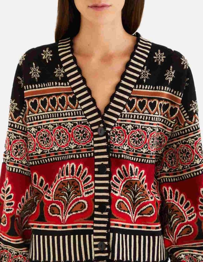 Farm Rio ainika cardigan - black back