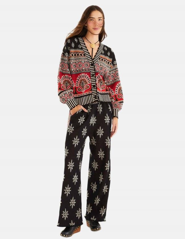 Farm Rio ainika cardigan - black side