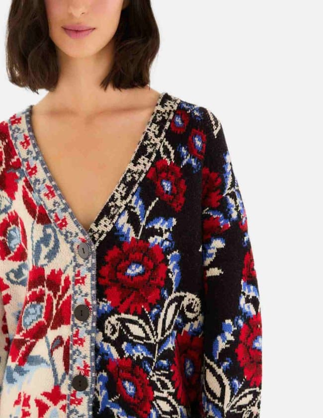 Farm Rio valentina cardigan - black model