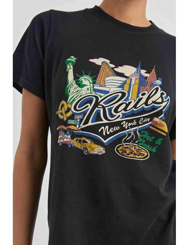 Rails boyfriend t shirt - new york side