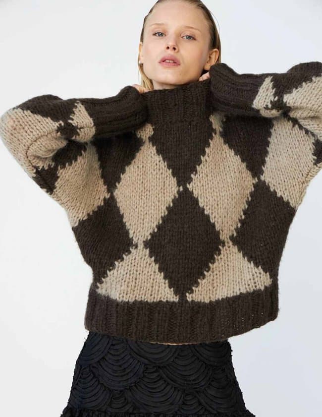 Dawn X Dare erica jumper - mocca back