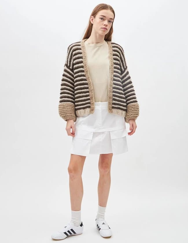 Dawn X Dare luisa cardigan - mocca detail